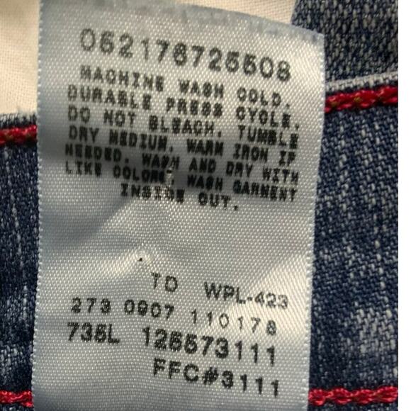 Levis 550 Red Tab Jeans Womens 12P Relaxed Bootcut Stretch Mid Wash Streetwear - Picture 10 of 11